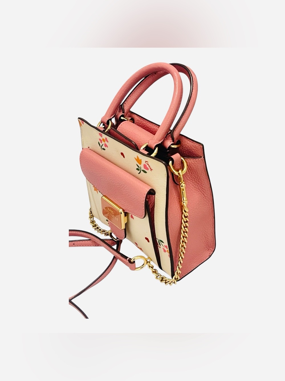 Coach Mini Pepper Crossbody Heart Petal Print C7599 - Picture 4 of 10